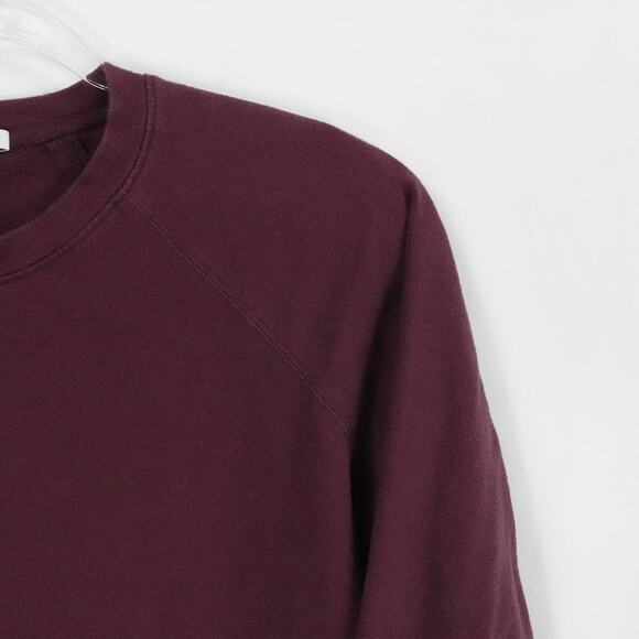 James Perse Sweater Womens 0 Burgundy Pullover Crewneck Preppy Casual Lounge - Picture 5 of 15